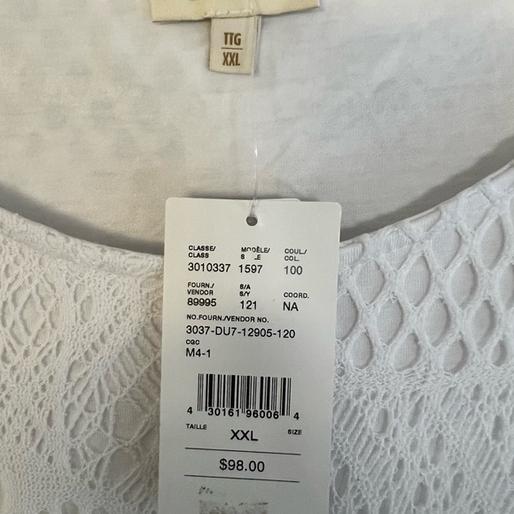 White lace shirt (xxl) - Picture 4 of 5